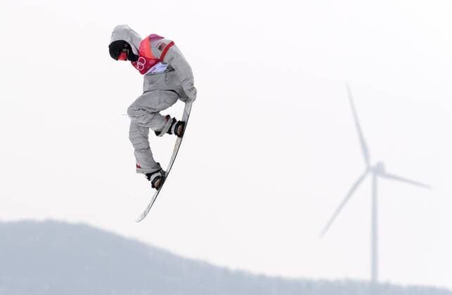 PyeongChang 2018 - Highlights der Olympischen Spiele Olympia-Bilder des Tages 180224 Kyle Mack of USA competes in the Men s Snowboard Big Air during day fifteen of the 2018 Winter Olympics on February 24, 2018 in Pyeongchang. Photo: Carl Sandin BILDBYRAN kod CS 579099_320 *** 180224 Kyle Mack of USA competes in the Mens Snowboard Big Air during day fifteen of the 2018 Winter Olympics on February 24, 2018 in Pyeongchang Photo Carl Sandin BILDBYRAN Code CS 579099 320  Copyright: CARLxSANDIN BB180224CS023