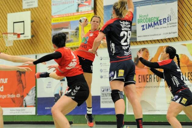 Mikaela Johansson SV Union Halle Neustadt 11 SG H2Ku Herrenberg Kuties Handball League match 24 02 2018 Herrenberg Copyright: xEIBNER Tobias_Baurx EP_TBR