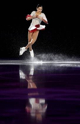 Olympia-Bilder des Tages Pyeongchang Olympics Satoko Miyahara of Japan performs during the Figure skating Eiskunstlauf exhibition gala at the Pyeongchang Winter Olympics in Gangneung, South Korea, on Feb. 25, 2018. 