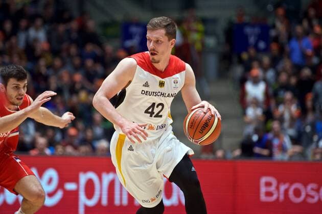 Basketball Frankfurt 23 02 2018 European Qualifiers for the World Cup 2019 Qualification for the 2019 World Cup Germany GER Serbia SRB Andreas Obst Germany No 42
