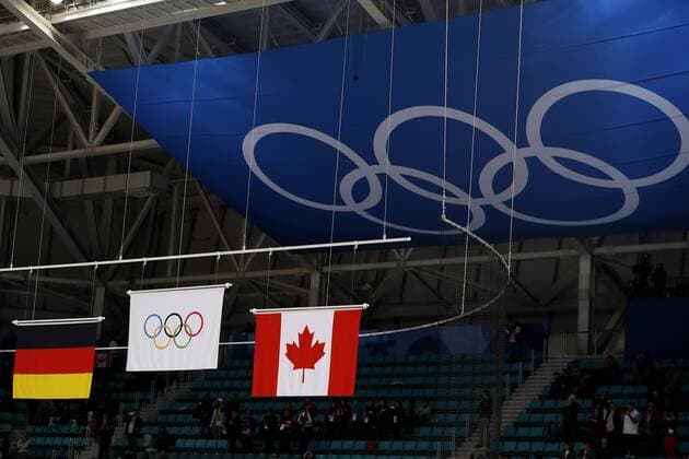 Victory Flag Team GER Hockey Final RUS GER 4 3 Olympic Winter Games 2018 Pyeongchang South Korea 2018 Winter Olympics Pyeongchang 25 February 2018