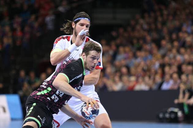 Kentin Mahe SG Flensburg Handewitt 35 Laszlo Nagy Telekom Veszprem HC 19 Flensburg Schleswig Holstein Germany Flens Arena Copyright: xAgentur54Gradx xSpeedphotosx
