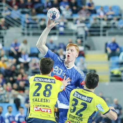 25.02.2018 PLOCK, ORLEN ARENA PILKA RECZNA, HANDBALL VELUX EHF CHAMPIONS LEAGUE 2017 2018 LIGA MISTRZOW EHF MECZ ORLEN WISLA PLOCK - RHEIN NECKAR LOWEN NZ FILIP TALESKI, TOMASZ GEBALA, ALEXANDER PETERSSON FOTO LUKASZ GROCHALA CYFRASPORT NEWSPIX.PL --- Newspix.pl france out!  20180225CSLG0020