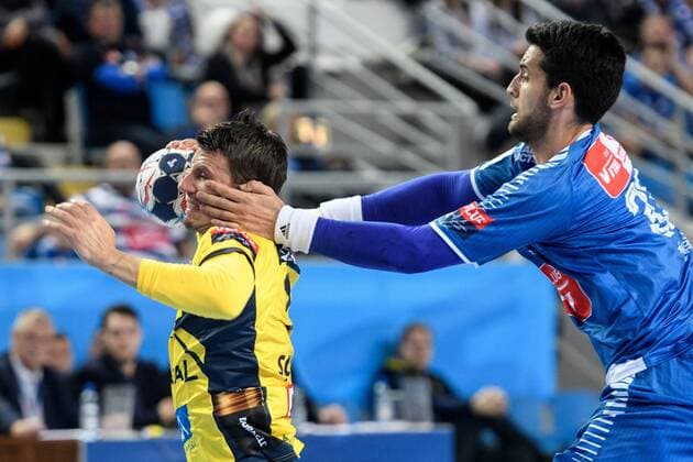 20180225, Plock, Orlen Arena, Pilka reczna mezczyzn, EHF Liga Mistrzow sezon 2017 2018 Mecz Orlen Wisla Plock - Rhein-Neckar Lowen N z Andre Schmid, Igor Zabic Fot Rafal Oleksiewicz PRESSFOCUS 20180225, Plock, Orlen Arena, 2017 2018 EHF Men s Champions League Group Phase Match Orlen Wisla Plock - Rhein-Neckar Lowen Andre Schmid, Igor Zabic Credit Rafal Oleksiewicz PRESSFOCUS NEWSPIX.PL --- Newspix.pl france out!  20180225PF_RO2406
