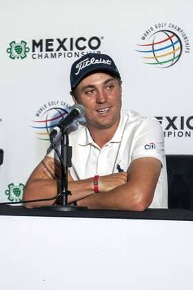 February 27, 2018 - EUM20180227DEP06.JPG.CIUDAD DE MEXICO Golf WGC-Justin Thomas.- El golfista estadounidense Justin Thomas, durante una conferencia de prensa este martes, 27 de febrero de 2018, previo al arranque de su participacion en el World Golf Championship Mexico Championship. Foto: Agencia EL UNIVERSAL EVZ Latin News: February 27, 2018  - ZUMAu78_ 20180227_zaf_u78_007 Copyright: xCamilaxMatax