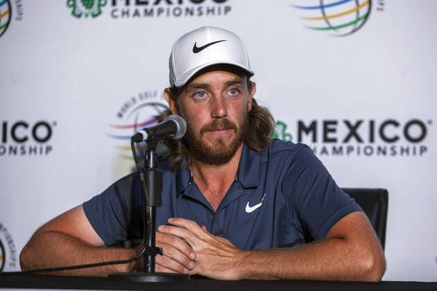 February 27, 2018 - EUM20180227DEP26.JPG.CIUDAD DE MEXICO Tenis-Tommy Fleetwood.- El golfista britanico Tommy Fleetwood durante una conferencia de prensa este martes, 27 de febrero de 2018, previo al arranque de su participacion en el World Golf Championship Mexico Championship. Foto: Agencia EL UNIVERSAL EVZ. Latin News: February 27, 2018  - ZUMAu78_ 20180227_zaf_u78_037 Copyright: xCamilaxMatax