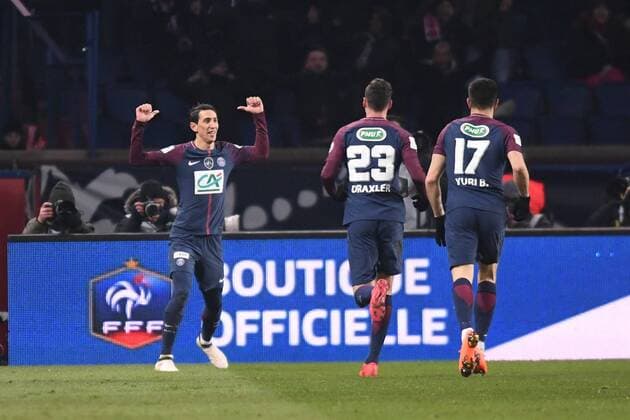 11 ANGEL DI MARIA (psg) - JOIE FOOTBALL : Paris SG vs Marseille - Coupe de France - 28 02 2018 AnthonyBIBARD FEP Panoramic 