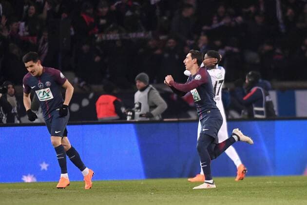 11 ANGEL DI MARIA (psg) - JOIE FOOTBALL : Paris SG vs Marseille - Coupe de France - 28 02 2018 AnthonyBIBARD FEP Panoramic 