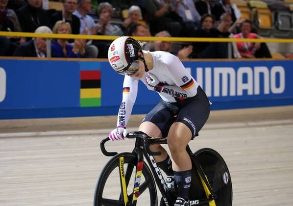 UCI 2018 Track Cycling World Championships 2018 Apeldoorn NED 02 03 2018 xmdx Womens Sprint World Champion Kristina VOGEL GER Germany Germany 2018 Track Cycling World Championships