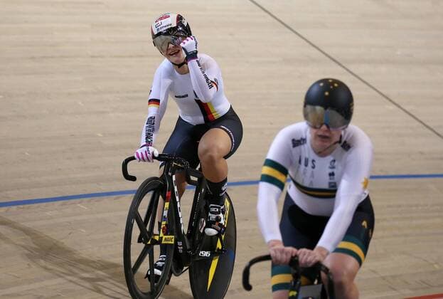 UCI 2018 Track Cycling World Championships 2018 Apeldoorn NED 02 03 2018 xmdx Womens Sprint World Champion Kristina VOGEL GER Germany Germany 2018 Track Cycling World Championships
