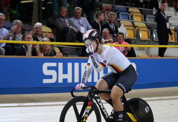Womens Sprint World Champion Kristina VOGEL GER Germany Germany UCI 2018 Track Cycling World Championships UCI Track World Championships 2018 Apeldoorn NED 02 03 2018 Photo M Your PROMEDIA PHOTO 2018 Track Cycling World Championships
