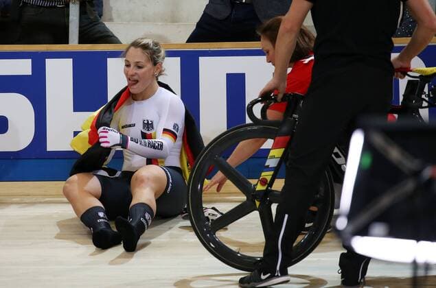 UCI 2018 Track Cycling World Championships 2018 Apeldoorn NED 02 03 2018 xmdx Womens Sprint World Champion Kristina VOGEL GER Germany Germany 2018 Track Cycling World Championships