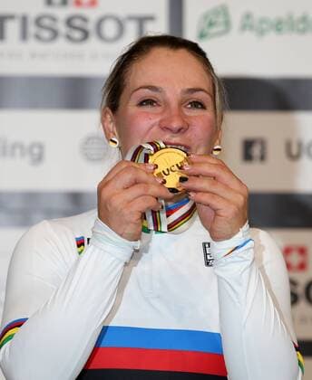 UCI 2018 Track Cycling World Championships 2018 Apeldoorn NED 02 03 2018 xmdx Womens Sprint Finals World Champion Kristina VOGEL GER Germany Germany gold 2018 Track Cycling World Championships