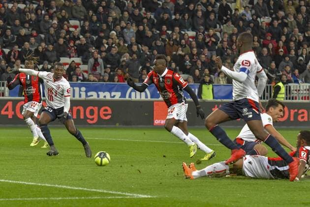 Mario Balotelli (OGC Nice) FOOTBALL : OGC Nice vs Lille - Ligue 1 - Nice - 02 03 2018 NorbertScanella Panoramic 