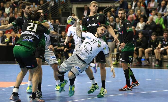 Handball EHF Cup Group B 10 Matchday Füchse Berlin Helvetia Anaitasuna Picture Johan Koch Handball EHF Cup Füchse Berlin Helvetia Anaitasuna