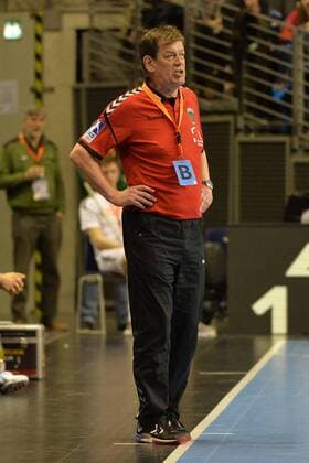 Handball Men EHF Cup Season 2017 18 Group B Füchse Berlin Helvetia Anaitasuna Head Coach Velimir Petkovic Füchse Berlin 04 03 18 Copyright: xMichaelxHundtx xMatthiasxKochx