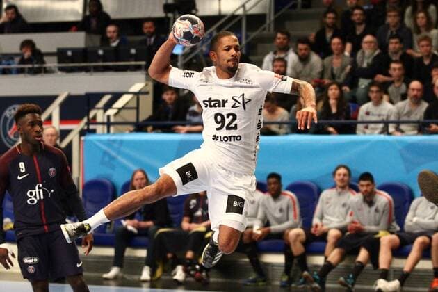 Raul Santos (Kiel) HANDBALL : Velux EHF Champions League - 14eme journee - Paris Saint-Germain Handball vs THW Kiel - 04 03 2018 KevinDomas Panoramic 