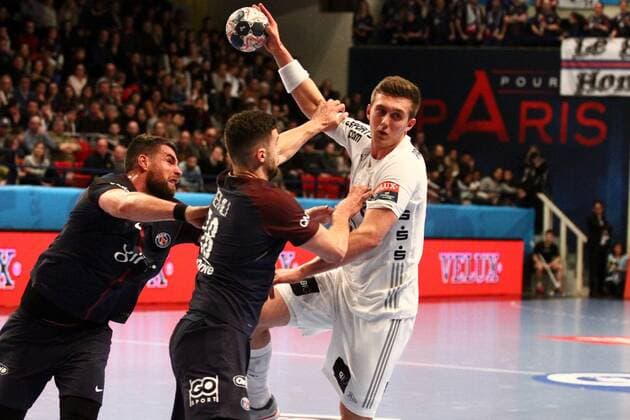 Nikola Bilyk (Kiel) HANDBALL : Velux EHF Champions League - 14eme journee - Paris Saint-Germain Handball vs THW Kiel - 04 03 2018 KevinDomas Panoramic 