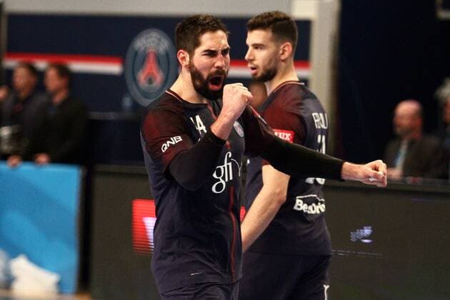Nikola Karabatic (Paris) HANDBALL : Velux EHF Champions League - 14eme journee - Paris Saint-Germain Handball vs THW Kiel - 04 03 2018 KevinDomas Panoramic 