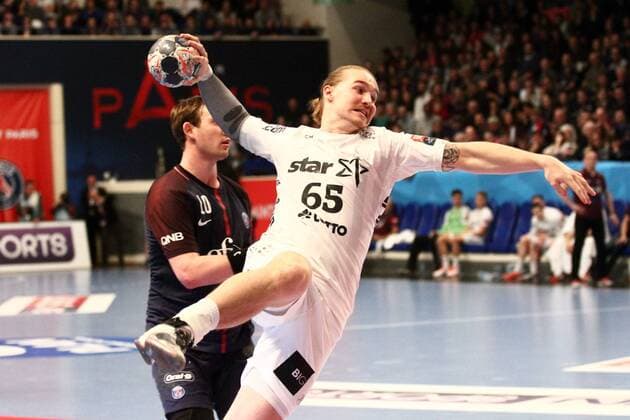 Lukas Nilsson (Kiel) HANDBALL : Velux EHF Champions League - 14eme journee - Paris Saint-Germain Handball vs THW Kiel - 04 03 2018 KevinDomas Panoramic 