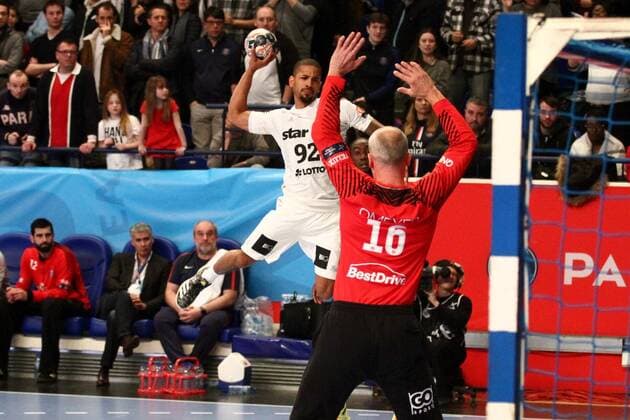 Raul Santos (Kiel) HANDBALL : Velux EHF Champions League - 14eme journee - Paris Saint-Germain Handball vs THW Kiel - 04 03 2018 KevinDomas Panoramic 