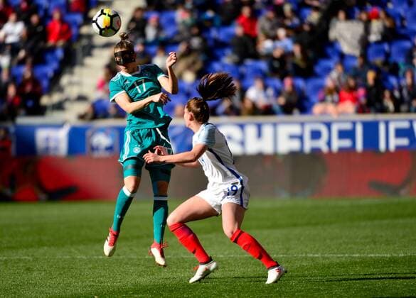 March 4, 2018 - Harrison, NJ, USA - Harrison, N.J. - Sunday March 04, 2018: Verena Faißt during a 2018 SheBelieves Cup match between the women s national teams of the Germany (GER) and England (ENG) at Red Bull Arena. Verena Faißt - ZUMAt139 20180304_zaa_t139_153 Copyright: xHowardxSmith Isiphotos.Comx