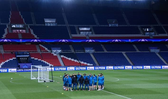 Bilder des Tages - SPORT Ambiance FOOTBALL : Entrainement du Real Madrid - Ligue des Champions - Paris - 05 03 2018 FedericoPestellini Panoramic 