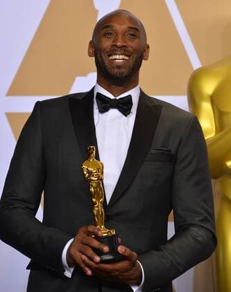 March 4, 2018 - Hollywood, CA, USA - Animated Short winner, Dear Basketball, Kobe Bryant backstage at the 90th Academy Awards ceremony on Sunday, March 4, 2018 in Hollywood, Calif. Greg Cote column - ZUMAm67_ 20180304_zaf_m67_170 Copyright: xScottxVarleyx