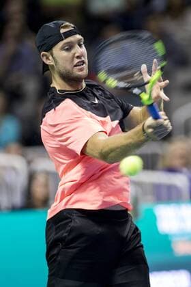 March 05, 2018: Jack Sock (USA) interacts with the crowd during his match against Roger Federer (SUI) at The Match for Africa 5 Silicon Valley played at the SAP Center in San Jose, California. Â© TennisClix CSM Tennis 2018: The Match for Africa 5 Silicon Valley March 05 2018 - ZUMAc04_ 20180305_zaf_c04_043 Copyright: xMalxTaamx