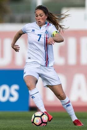 Sara Björk Gunnarsdottir of Iceland women during the Algarve Cup 2018 match between Iceland and the Netherlands at Estadio Municipal de Albufeira on March 05, 2018 in Albufeira, Portugal Algarve Cup 2018 2017 2018 xVIxVIxImagesx xGerritxvanxKeulenxIVx 10263321