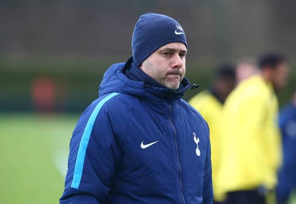March 6, 2018 - Enfield, England, United Kingdom - Tottenham Hotspur manager Mauricio Pochettino .during a Tottenham Hotspur training session ahead of the UEFA Champions League Round of 16 match against Juventus at Tottenham Hotspur Training centre on 06 March, 2018 in Enfield, England. Tottenham Hotspur Training Session & press conference PK Pressekonferenz  - ZUMAn230 20180306_zaa_n230_041 Copyright: xKieranxGalvinx