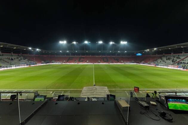 Ingolstadt Germany 05 03 2018 2 Bundesliga 25 Gameday FC Ingolstadt 04 VfL Bochum Stadion Interior Press workstation feature DeFodi507