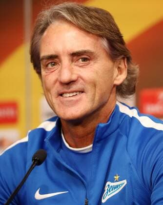 Zenit St Petersburg PK Euro League Leipzig 07 03 2018 Red Bull Arena Football UEFA Euro League PK on the eve of the Round of 16 RB Leipzig vs. FK Zenit St Petersburg Pictured coach Roberto Mancini Zenit St Petersburg