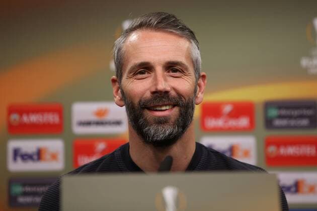 SOCCER - EL, Dortmund vs RBS DORTMUND,GERMANY,07.MAR.18 - SOCCER - UEFA Europa League, last sixteen, Borussia Dortmund vs Red Bull Salzburg, preview, press conference PK Pressekonferenz RBS. Image shows head coach Marco Rose (RBS). GEPAxpictures xMathiasxMandl