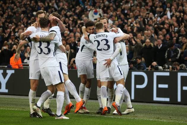Tottenham Hotspur v Juventus UEFA Champions League Son Heung-Min of Tottenham Hotspur celebrates scoring his side?s 1st goal during the UEFA Champions League match at Wembley Stadium, London Content Not Available For UK Newspapers Copyright: xPaulxChestertonx FIL-11460-0015