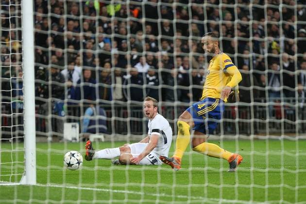 Tottenham Hotspur v Juventus UEFA Champions League Harry Kane of Tottenham Hotspur goes close during the UEFA Champions League match at Wembley Stadium, London Content Not Available For UK Newspapers Copyright: xPaulxChestertonx FIL-11460-0029