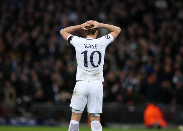 7th March 2018, Wembley Stadium, London England; UEFA Champions League football, round of 16, 2nd leg, Tottenham Hotspur versus Juventus; Harry Kane of Tottenham Hotspur hands on head just after the final whistle  ActionPlus11998998
