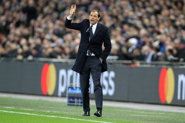 Tottenham Hotspur v Juventus UEFA Champions League Juventus Manager Massimiliano Allegri during the UEFA Champions League match at Wembley Stadium, London Content Not Available For UK Newspapers Copyright: xPaulxChestertonx FIL-11460-0088
