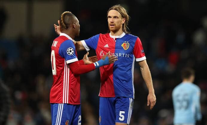 Football - 2017 2018 UEFA Champions League - Round of Sixteen, Second Leg: Manchester City (4) vs. FC Basel (0) at The Etihad. COLORSPORT 