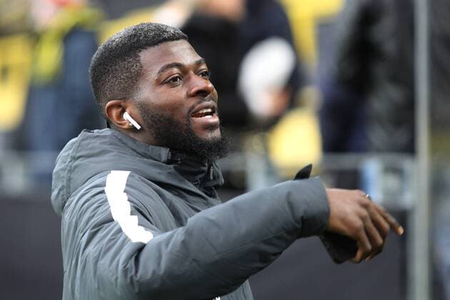 SOCCER - EL, Dortmund vs RBS DORTMUND,GERMANY,08.MAR.18 - SOCCER - UEFA Europa League, last sixteen, Borussia Dortmund vs Red Bull Salzburg. Image shows Jerome Onguene (RBS). GEPAxpictures xMathiasxMandl