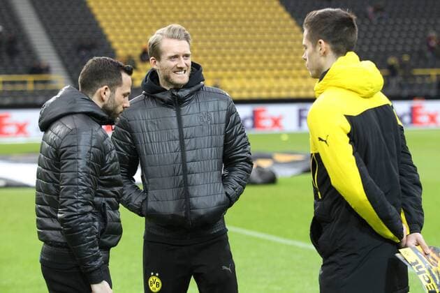SOCCER - EL, Dortmund vs RBS DORTMUND,GERMANY,08.MAR.18 - SOCCER - UEFA Europa League, last sixteen, Borussia Dortmund vs Red Bull Salzburg. Image shows Andre Schuerrle (Dortmund). GEPAxpictures xMathiasxMandl