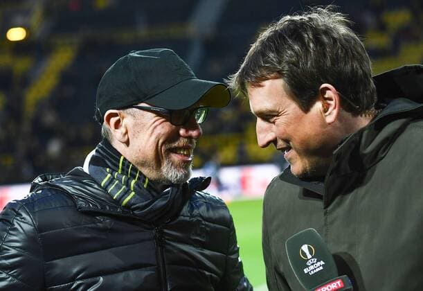 08 03 2018 xjhx Soccer Europa League Borussia Dortmund RB Salzburg emspor v l Manager Peter Stoeger Borussia Dortmund Andreas Herzog Dortmund