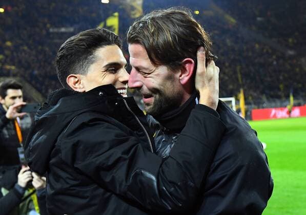 08 03 2018 xjhx Football Europe League Borussia Dortmund RB Salzburg emporer l Marc Bartra Roman Weidenfeller Borussia Dortmund Dortmund