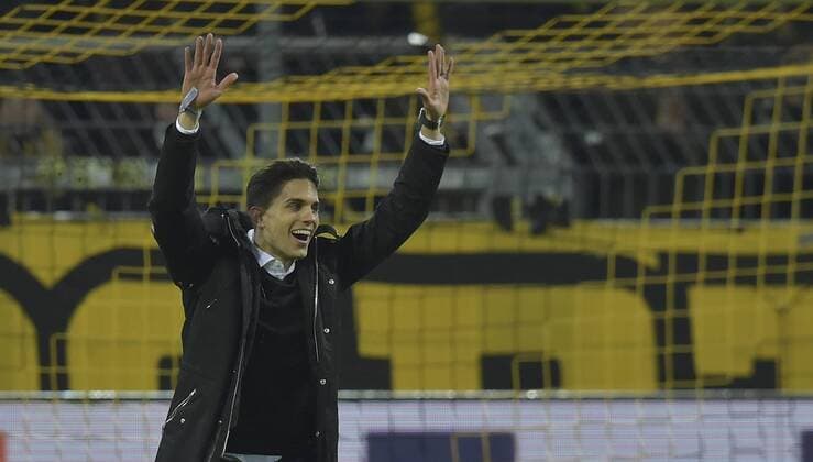 Dortmund Germany 08 03 2018 UEFA Europa League 2017 18 Season Round of 16 Borussia Dortmund Red Bull Salzburg Farewell Marc Bartra DeFodi512