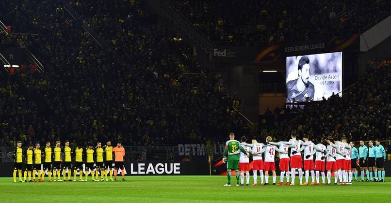 08 03 2018 xjhx Football Europe League Borussia Dortmund RB Salzburg emspor v l Silent Davide Astori Dortmund