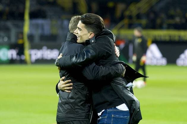 Dortmund Germany 08 03 2018 UEFA Europa League 2017 18 Season Round of 16 Borussia Dortmund Red Bull Salzburg Marcel Schmelzer BVB and Marc Bartra DeFodi053