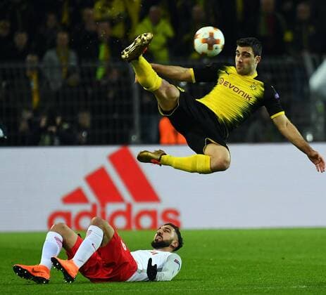 08 03 2018 xjhx Football Europe League Borussia Dortmund RB Salzburg emporer Yussuf Poulsen RB Leipzig Sokratis Borussia Dortmund Dortmund