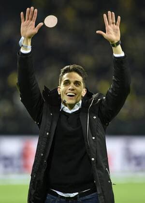 Dortmund Germany 08 03 2018 UEFA Europa League 2017 18 Season Round of 16 Borussia Dortmund Red Bull Salzburg Farewell Marc Bartra DeFodi521