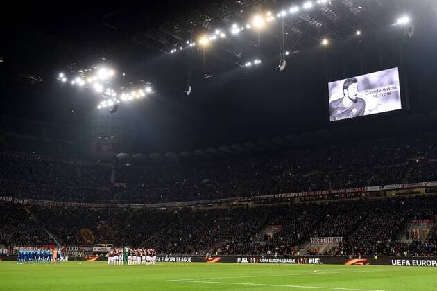 Mg Milano 08 03 2018 - Europa League Milan-Arsenal foto Matteo Gribaudi Image nella foto: minuto di silenzio 