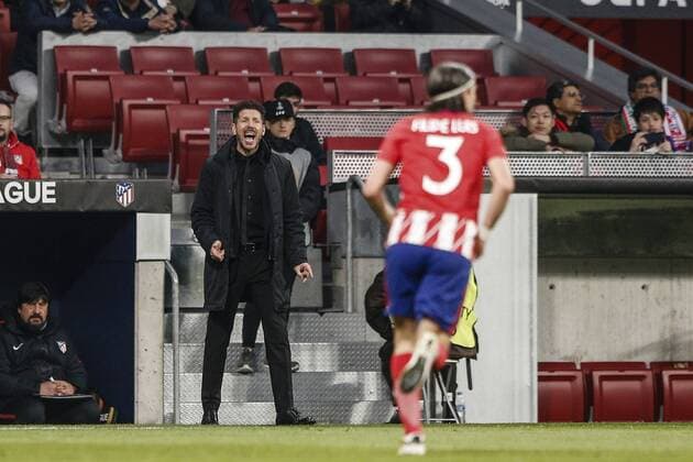 8th March 2018, Wanda Metropolitano, Madrid, Spain; UEFA Europa League football, round of 16, 1st leg, Atletico Madrid versus Lokomotiv& xa0;Moscow; Diego Pablo Simeone Coach of Atletico de Madrid  ActionPlus11999244